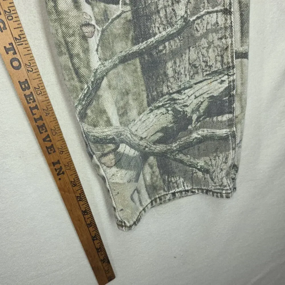 Mossy Oak Pants Mens 36x34 Green Hunting Country Camo Pockets Woodlands Y2k 2000